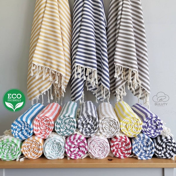 Personalized Turkish Cotton Towel, Bridesmaid Gift, Beach Bath Towel, Organic Bath Towel, Wedding Towel, Bachelorette Favor, Hammam Towel