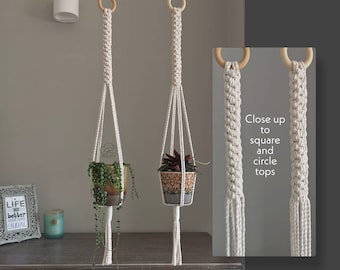 MACRAME PLANT HANGER, Modern and Minimalist Hanging Planter, Indoor Planter with Color Options, Eco Friendly Gift, Cotton
