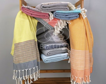 Personalized Towel, Turkish Towel, Embroidered Bridal Shower Gift, Organic Cotton Towel, Personalized Beach Towel, Custom Turkish Towels