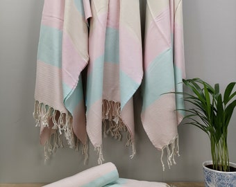TURKISH BEACH TOWEL, Beach Towel, Eco Friendly Towels, Soft Turkish Towel, Sand Free Towel, Gift For Friend Beach Bath Towels