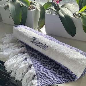 Personalized Turkish Beach Towel, Personalized Gift, Bridesmaid Gifts, Bachelorette Party, Bridal Shower Gift, Wedding Gifts, Gift for her