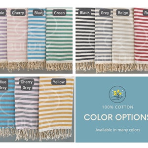 SOFT TURKISH THROW | Eco-Friendly Towels | Cotton Turkish Towel | Sand Free Towel | Premium High-Quality Turkish Towels | Natural Cotton image 7