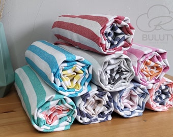 Turkish Beach Towel, Organic Cotton Towels, Peshtemal Towel, Cotton Beach Towel, Lightweight Towel, Pool Sea Beach Accessories Set Of 2