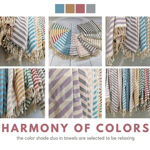 SOFT TURKISH THROW | Eco-Friendly Towels | Cotton Turkish Towel | Sand Free Towel | Premium High-Quality Turkish Towels | Natural Cotton image 2