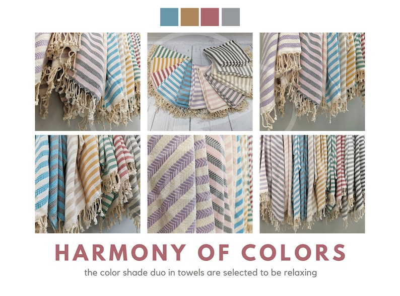 SOFT TURKISH THROW | Eco-Friendly Towels | Cotton Turkish Towel | Sand Free Towel | Premium High-Quality Turkish Towels | Natural Cotton image 2