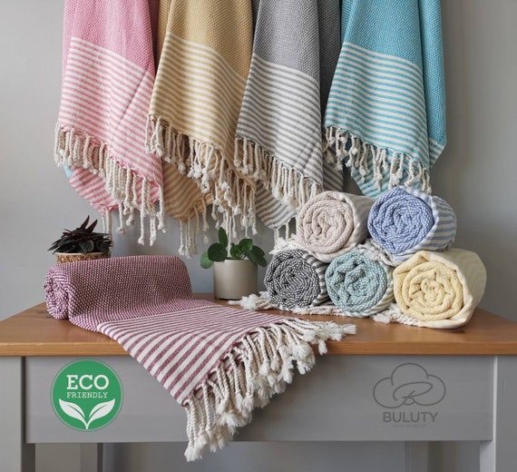 Classic Turkish Towels - Extra Large Premium Cotton Bath Sheet Set - Thick