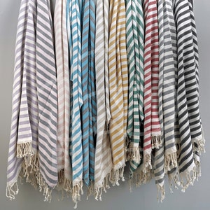 SOFT TURKISH THROW | Eco-Friendly Towels | Cotton Turkish Towel | Sand Free Towel | Premium High-Quality Turkish Towels | Natural Cotton image 10