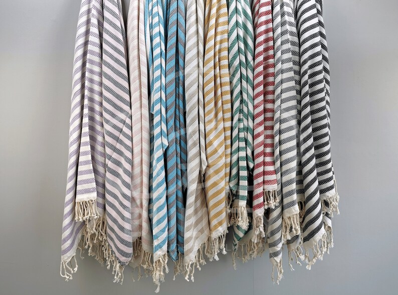 SOFT TURKISH THROW | Eco-Friendly Towels | Cotton Turkish Towel | Sand Free Towel | Premium High-Quality Turkish Towels | Natural Cotton image 10