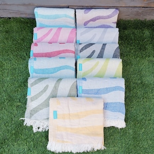 Organic Turkish Towel, Quick Dry Towel, Soft Towel, Thick Towel, Peshtemal Towel, Embroidery, Personalized Gift, Hammam Towel, Vintage Towel