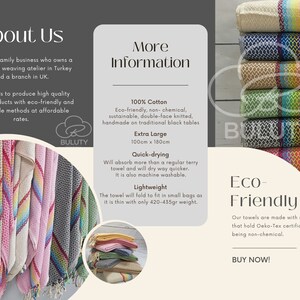 May include: A stack of colorful Turkish towels with rainbow stripes. The towels are made of 100% cotton and are eco-friendly, quick-drying, and lightweight. The towels are extra large, measuring 100cm x 180cm. The towels are made with materials that hold the Oeko-Tex certificate for being non-chemical.