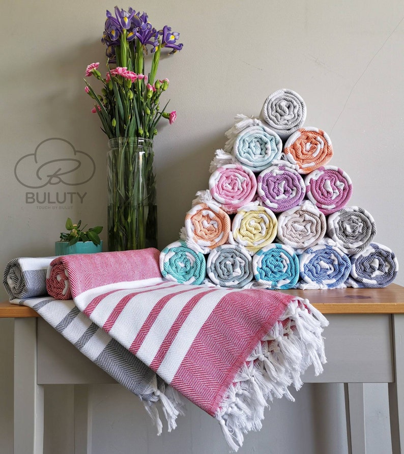 Turkish Cotton Towel Peshtemal Gift Towels Eco Friendly Etsy UK