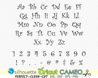 Curlz Font, Curly Monogram Font, Curlz Monogram Font, Curlz Svg, Curlz Alphabet, Silhouette Files, Cricut Files, Cutting Files, Cut Files