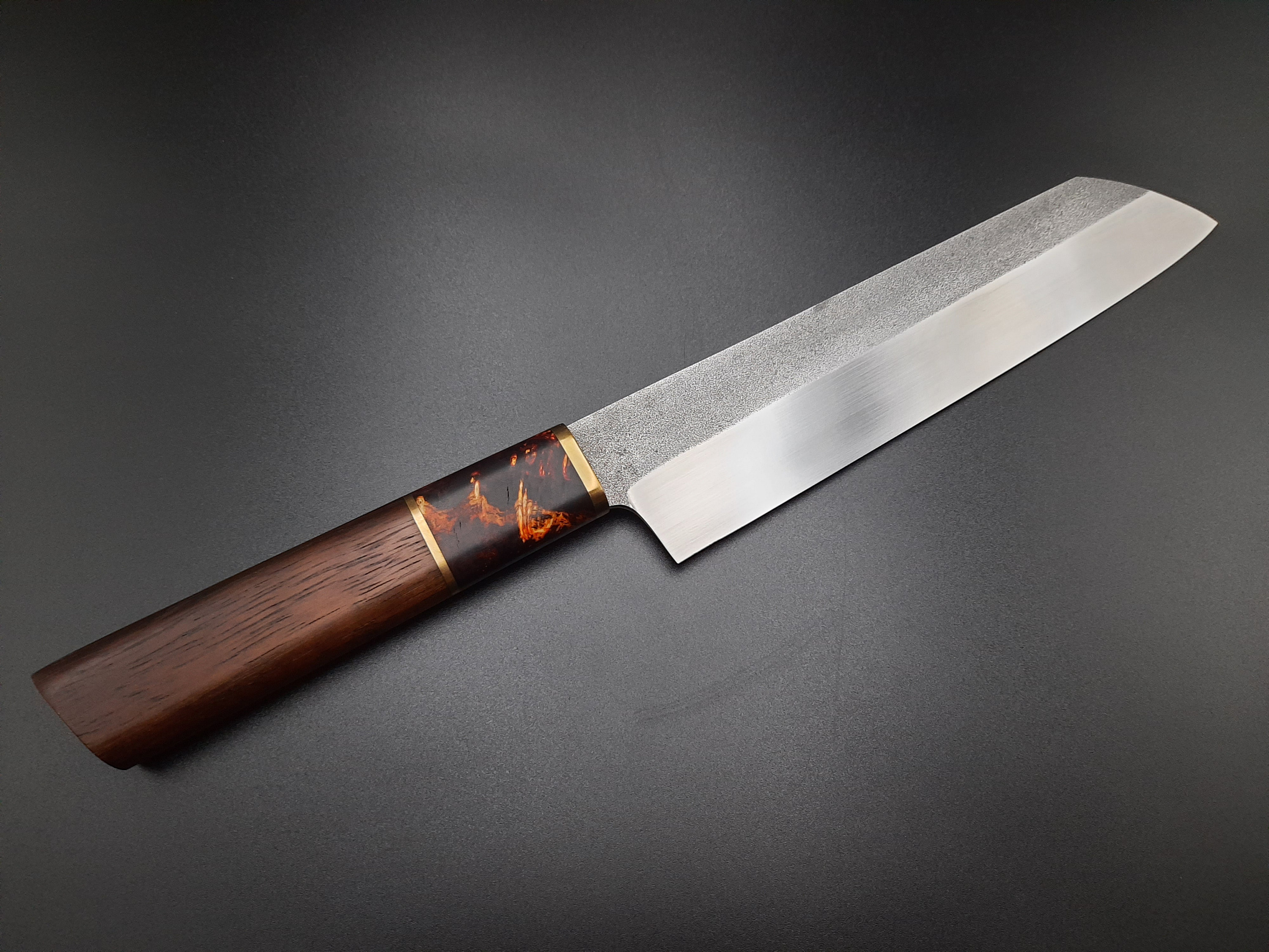 Handmade Japanese santoku style kitchen knife N690 Etsy
