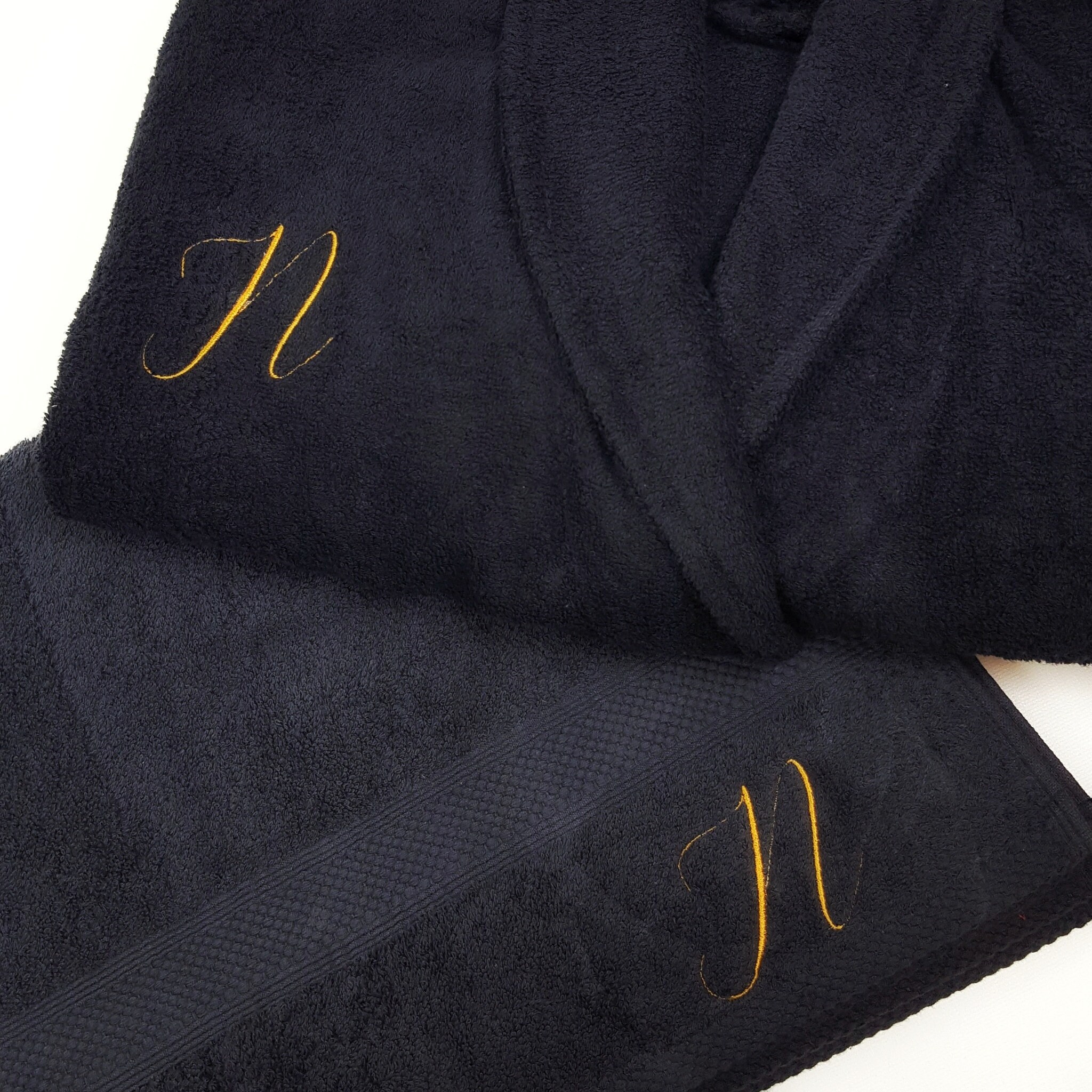towelling bathrobe personalised