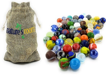25mm//1 inch 30 Piece Color Mixing Glass Marbles Bulk for Kids Marble Games DIY and Home Decoration Glass Marbles