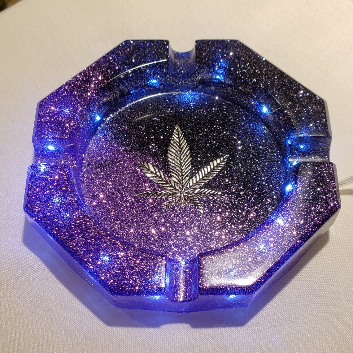 Handmade Resin Epoxy Light up Ashtrays Etsy