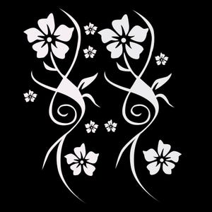 Branches and Flowers Decals, Decorative Stickers for all surfaces and DIY Projects