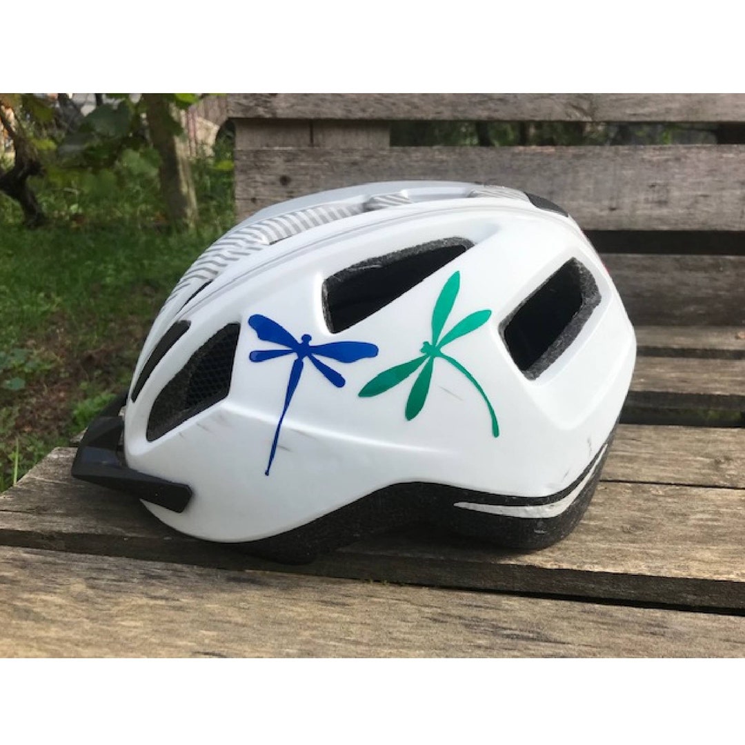 Fun Decorative Reflective Stickers for Bicycle, Helmet Decals, Dragonfly Etsy
