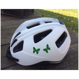 Adesivi riflettenti a forma di farfalle, per bicicletta, casco, auto