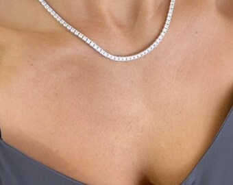 Tennis Necklace Pendant 11 Carat 
