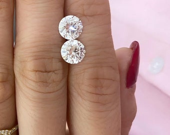 Top Quality 3.70 Carat Lab Diamonds Earrings E VS1/VS2 IGI Certificate, Perfect Diamond Stud Earrings! Two Brilliant Cut Lab Grown Diamonds