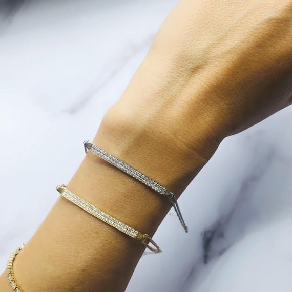 Delicate sale tennis bracelet