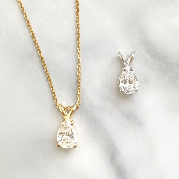 Pear Shaped Diamond Necklace | Wixon Jewelers