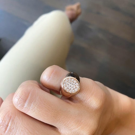Rose cheap pinky ring