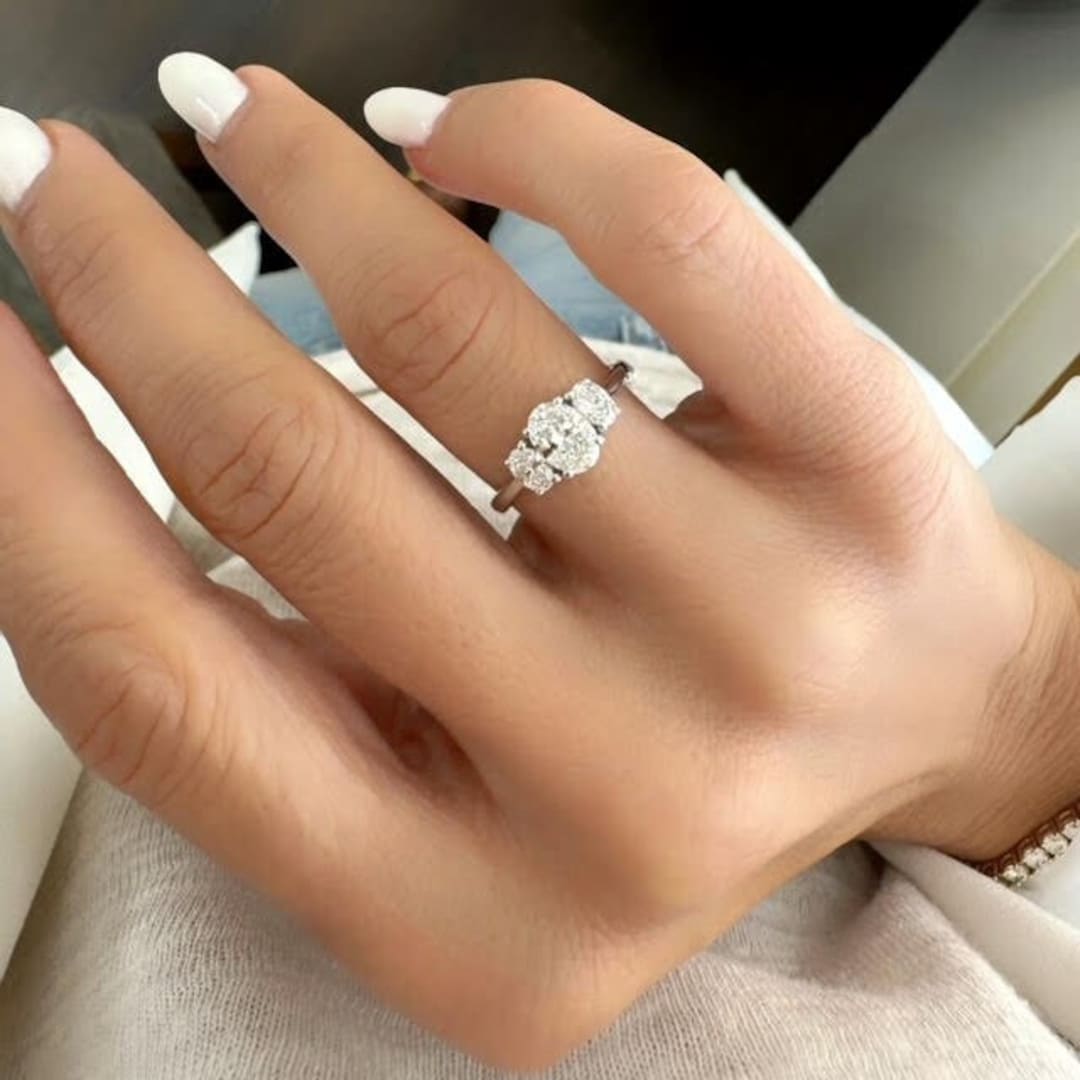 Three Stone Engagement Leo Solitaire Engagement Rings $25000