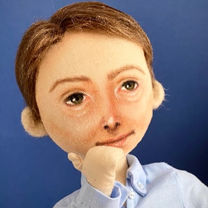 Customizable doll look alike me hand painted, custom portrait doll from photo, doll characterized look alike you