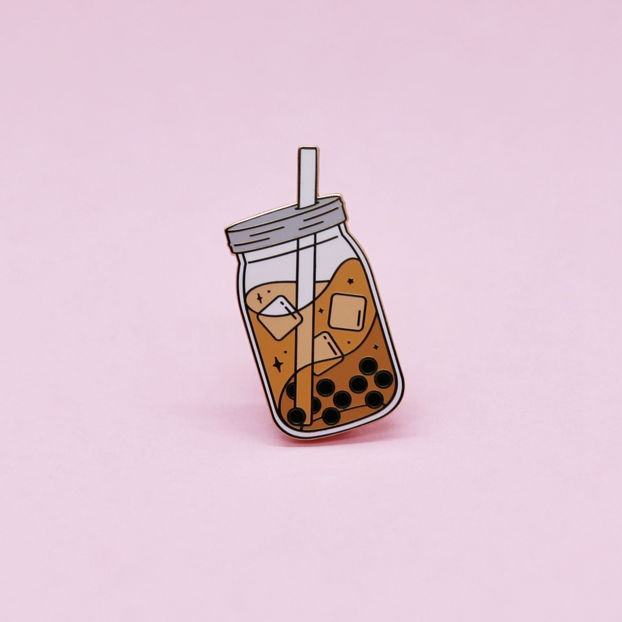 Milk Tea Boba Enamel Pin | Etsy