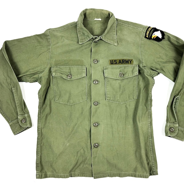Vintage OG-107 Sateen US Airborne Military Shirt