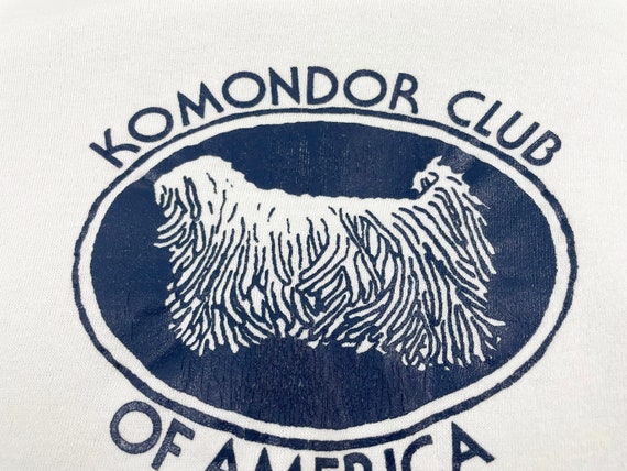 Vintage 80's Komondor Club Of America Dog Sweatsh… - image 4