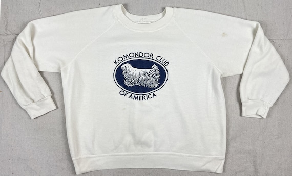 Vintage 80's Komondor Club Of America Dog Sweatsh… - image 2