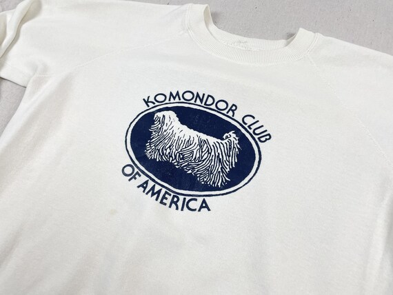 Vintage 80's Komondor Club Of America Dog Sweatsh… - image 1