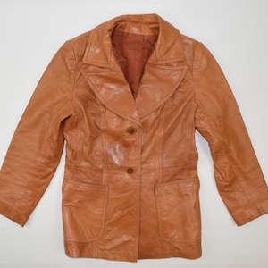 Womens 70&#39;s Leathercraft Leather Jacket