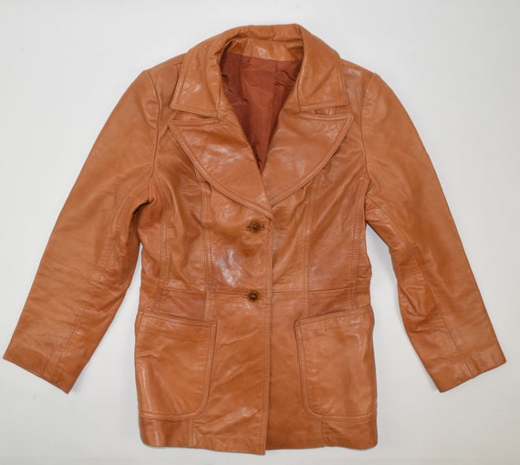 Womens 70's Leathercraft Leather Jacket
