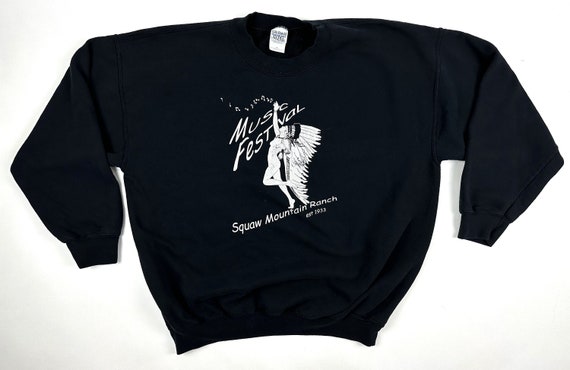 Vintage 90e's Squaw Mountain Music Festival Sweat… - image 2