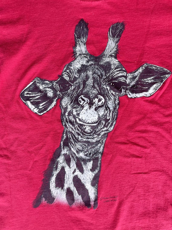 Vintage 80's Giraffe Tshirt - image 2