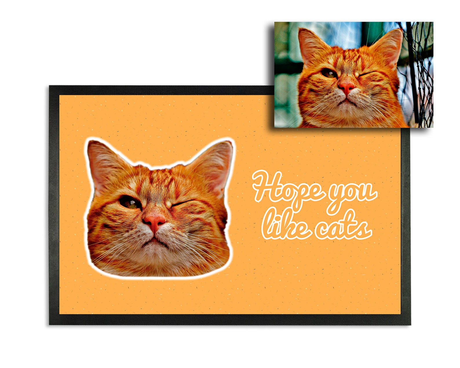 Hope You Like Cats Doormat Custom Doormat Personalized Etsy