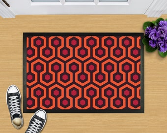 Retro Doormat, Overlook Hotel Carpet Pattern, Shining Pattern Mat, Funny Doormat