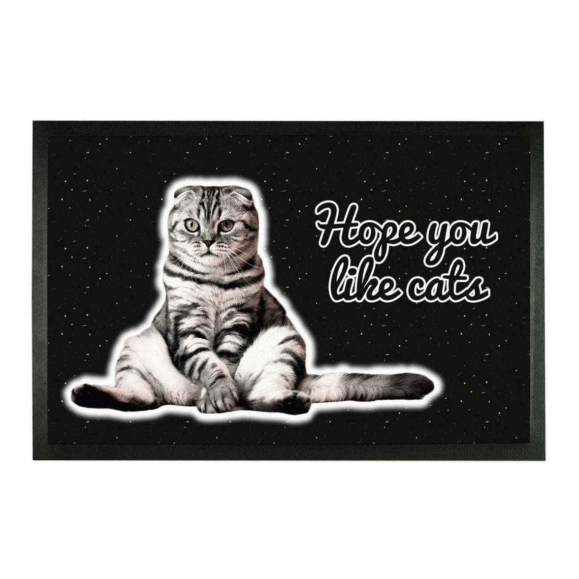Hope You Like Cats Doormat Custom Doormat Personalized Etsy