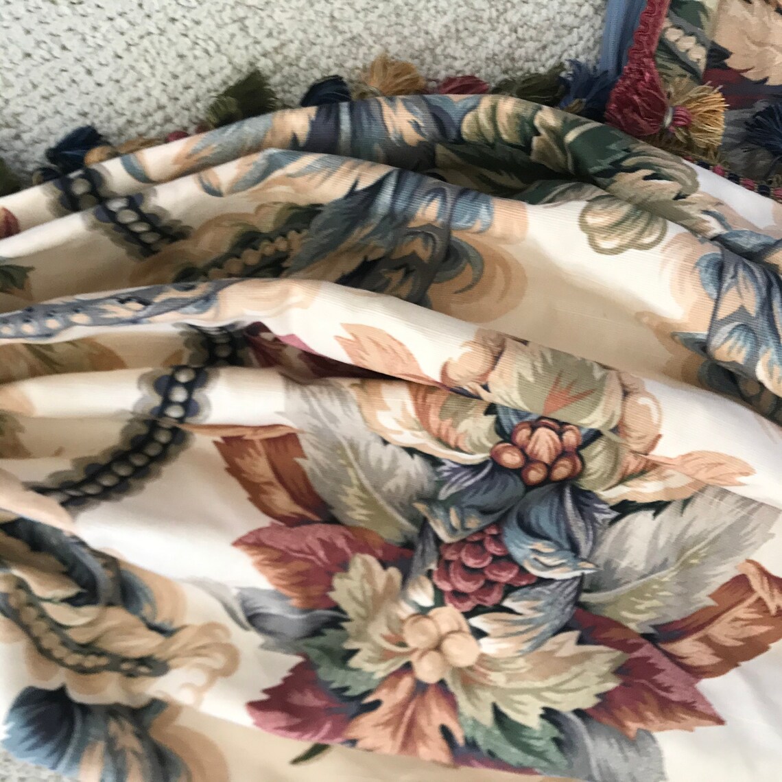 Custom Made Designer Jabot and Valance Swag Window Treatments Etsy