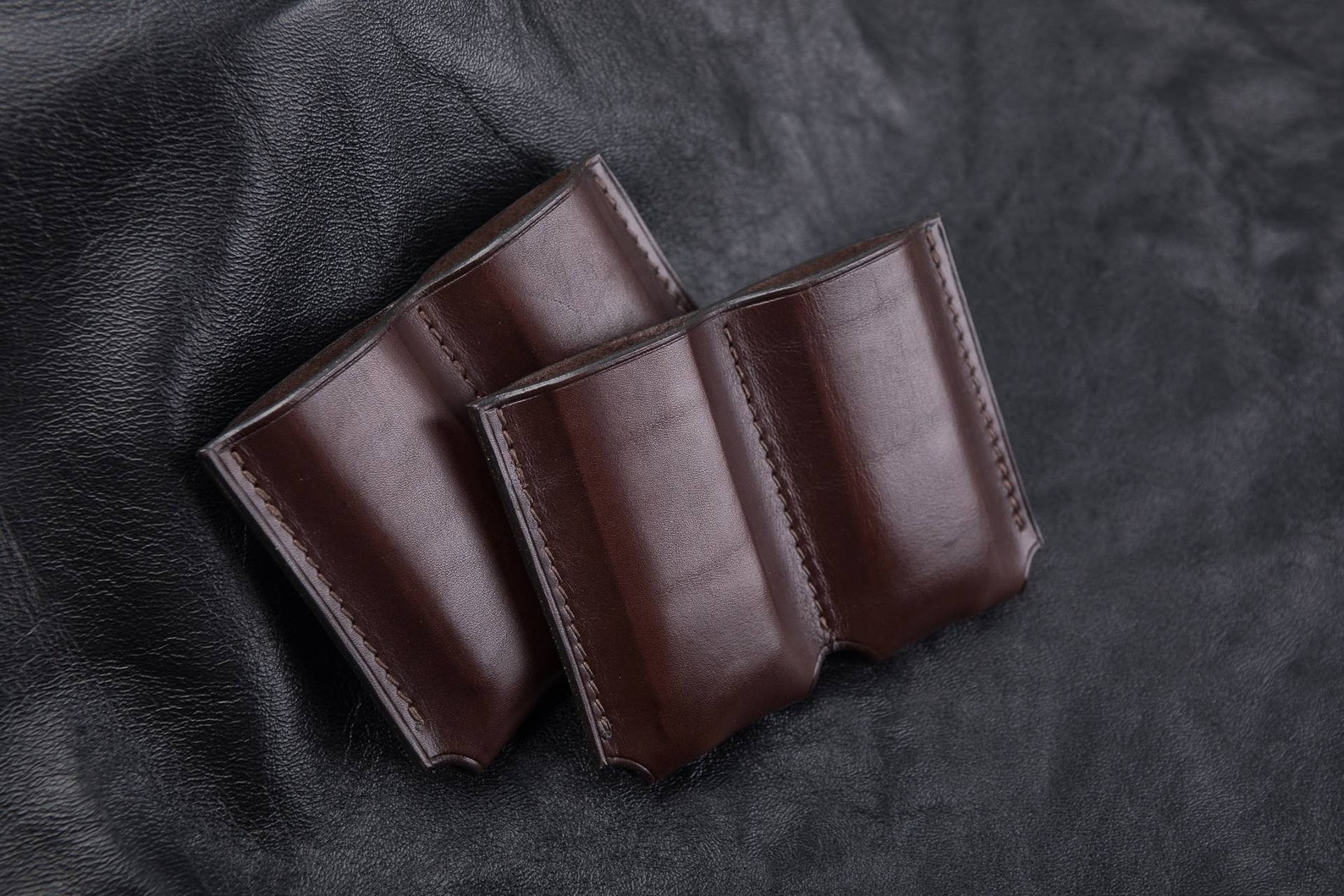 Colt 1911 leather double magazine pouch handmade vintage Etsy