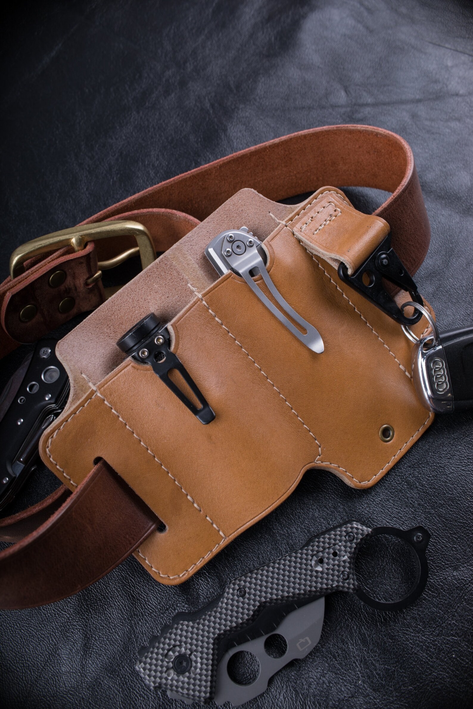 Bushcraft EDC belt pouch organizer belt loop for Etsy