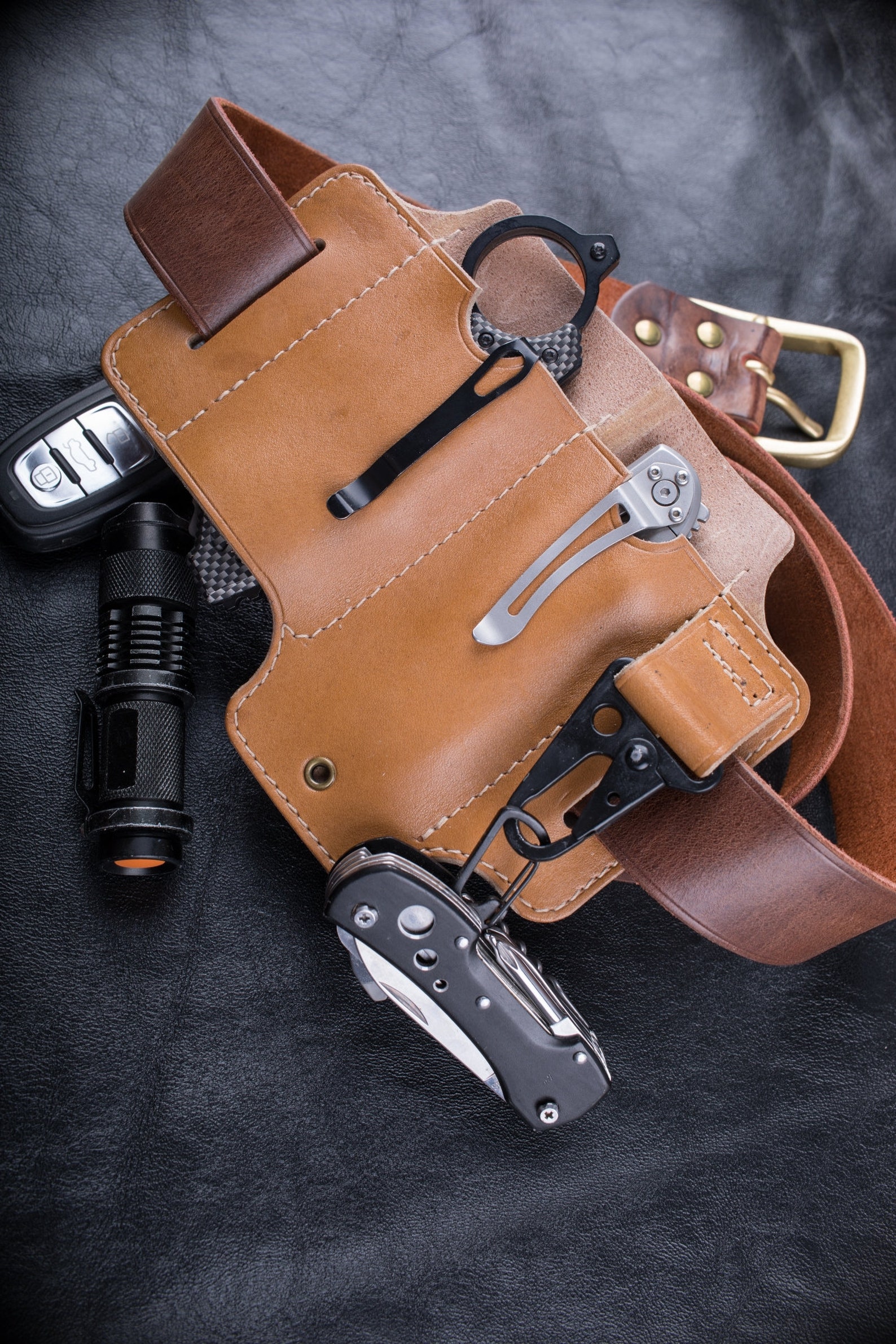 Bushcraft EDC belt pouch organizer belt loop for Etsy