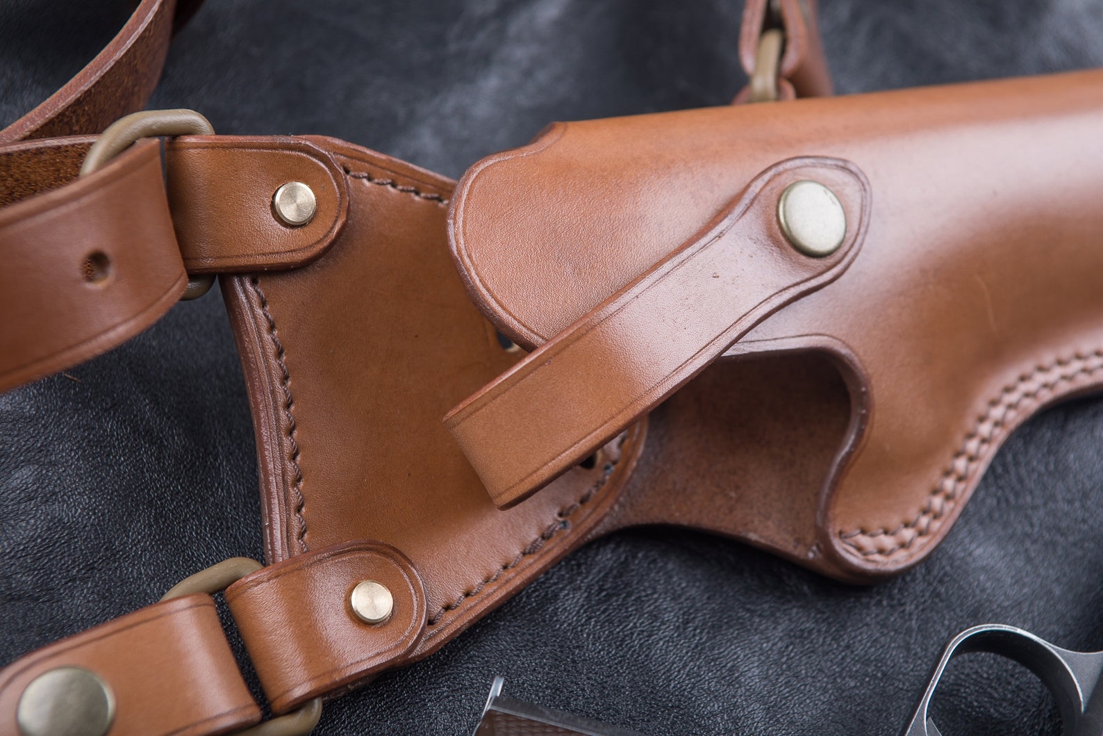 Colt 1911 Leather Chest Holster Classic Look For Hunters Etsy