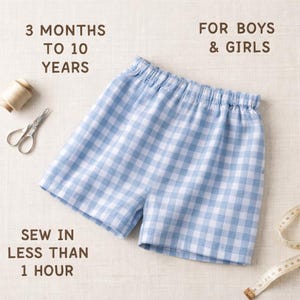 Cartamodello pantaloncini corti bambini . Lingua inglese. Shorts Pattern PDF Download // Baby Shorts, Toddler Shorts