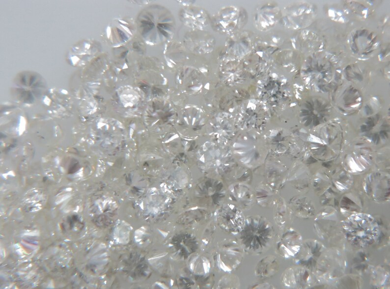 1.5mm 10pc SI Clarity H Color Natural Loose Diamond Lot Brilliant Cut Non-treated