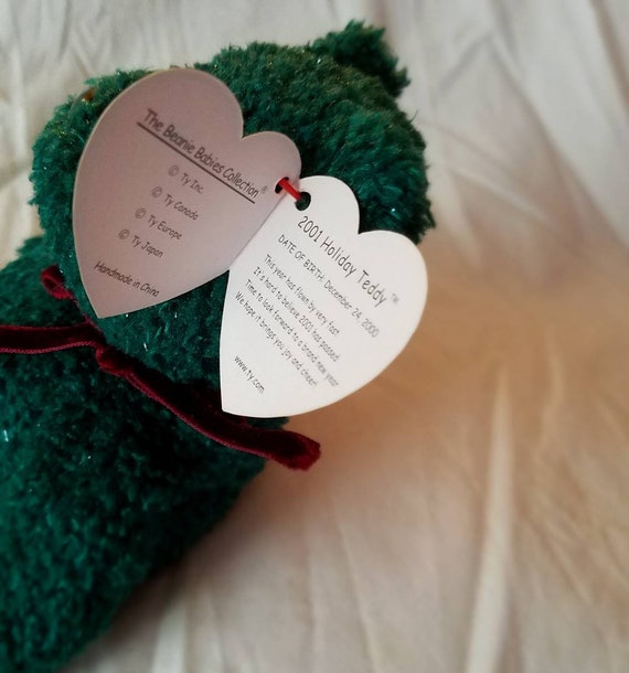 2001 holiday beanie baby value